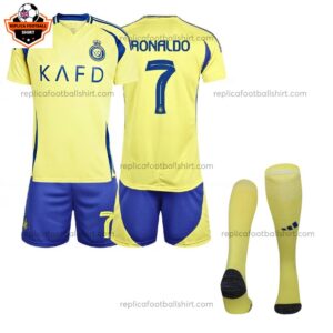 Al Nassr Ronaldo 7 Home Kid Replica Kit 24/25