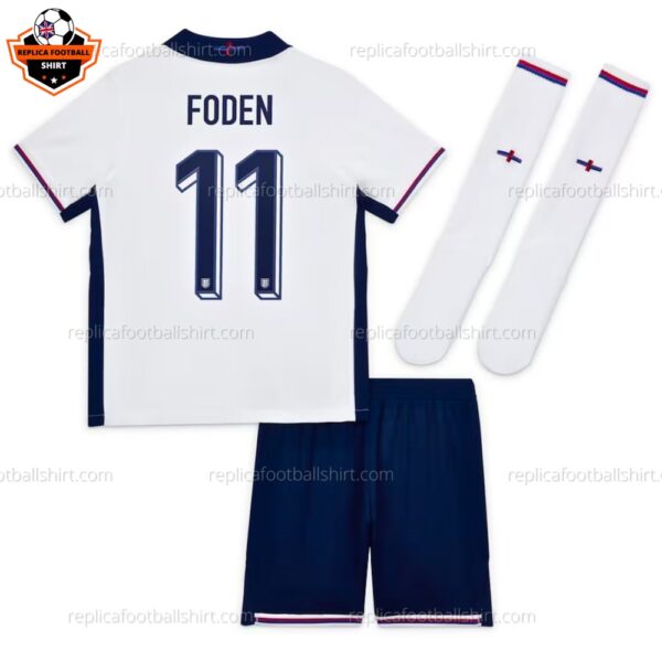 England Home Kid Replica Kit 2024 FODEN 11