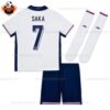 England Home Kid Replica Kit 2024 Saka 7