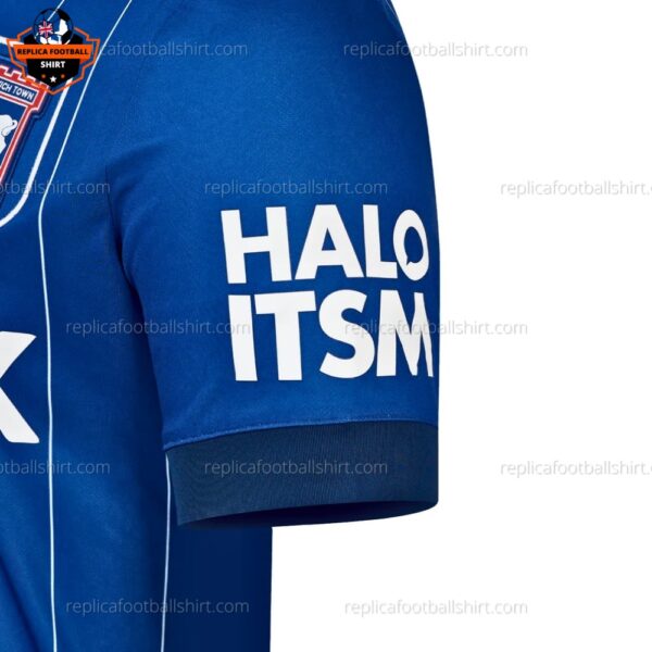 Ipswich Town Home 24 25 Men Football Shirt - Left Sleeve View