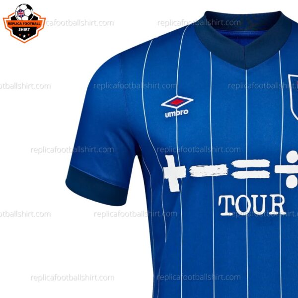 Ipswich Town Home 24 25 Men Football Shirt - Right Sleeve View