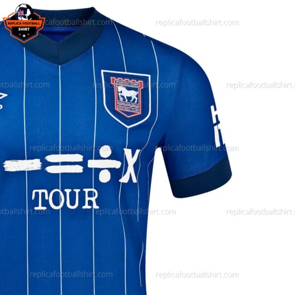 Ipswich Home Replica Football Shirt 24/25 - Detail View