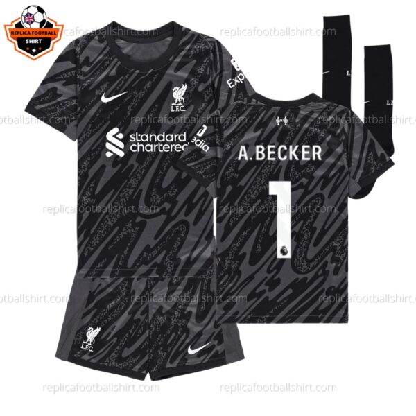 Liverpool A.BECKER 1 Goalkeeper Kids Replica Kit 24/25