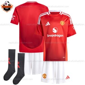 Manchester United Home Kid Replica Kit 24/25