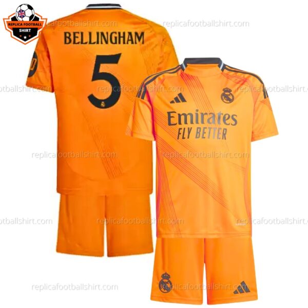 Real Madrid Bellingham 5 Away Kid Replica Kit 2024/25