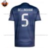 Real Madrid BELLINGHAM 5 Away Men Replica Football Shirt 2025/26 Back View