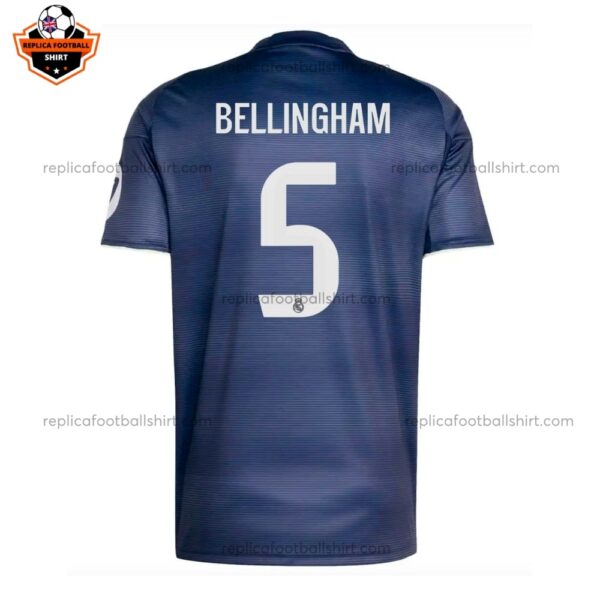 Real Madrid BELLINGHAM 5 Away Men Replica Football Shirt 2025/26 Back View