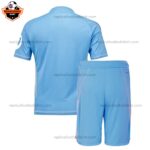 Real Madrid Blue Goalkeeper For Men and Kid Replica Football Kit 2024/25