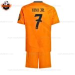 Real Madrid VINI JR. 7 Away Kid Replica Football Kit 2024/25