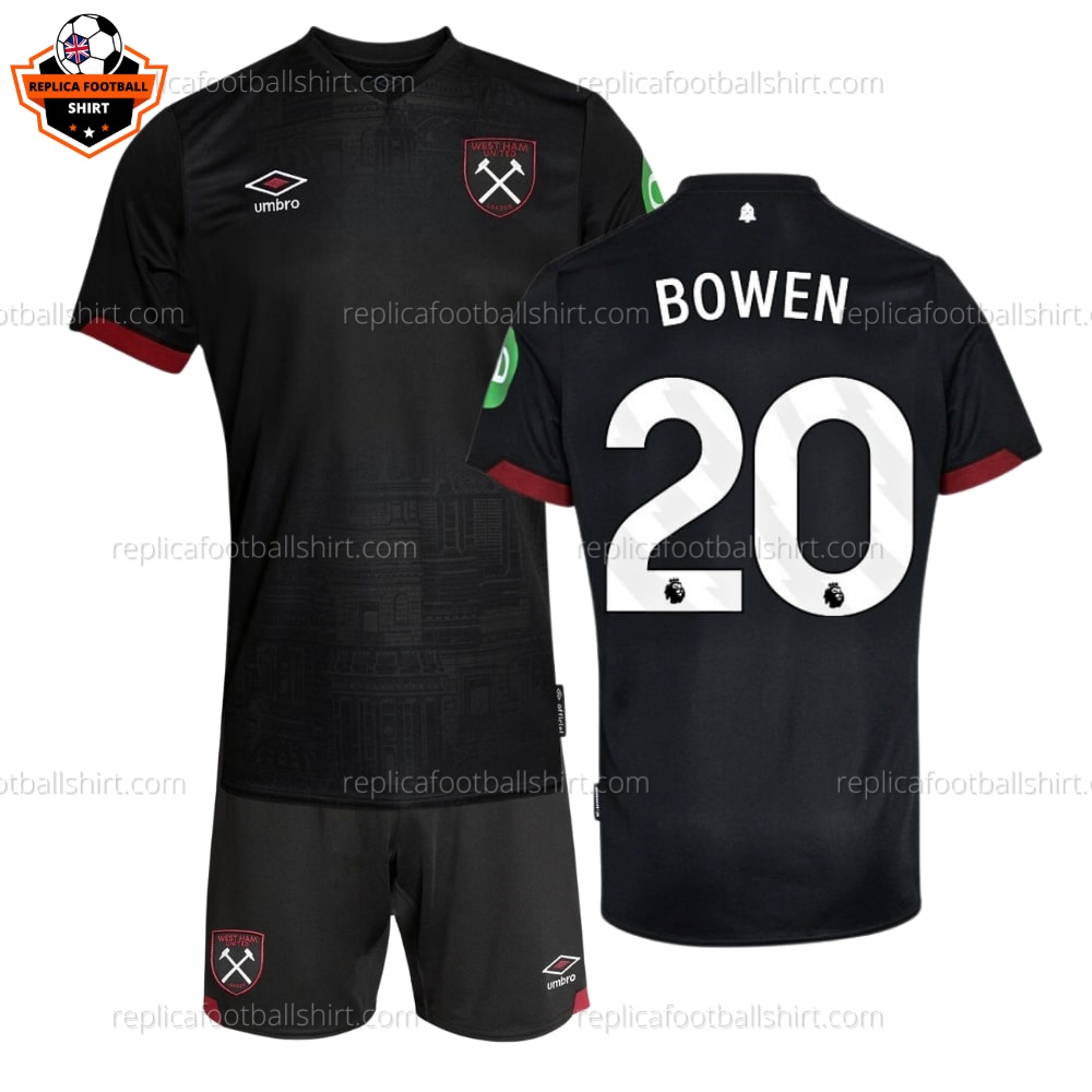 West Ham BOWEN 20 Away Kid Replica Kit 24/25 - front