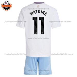 Aston Villa Away Kid Replica Football Kit 24/25 WATKINS 11 Printed - Back View