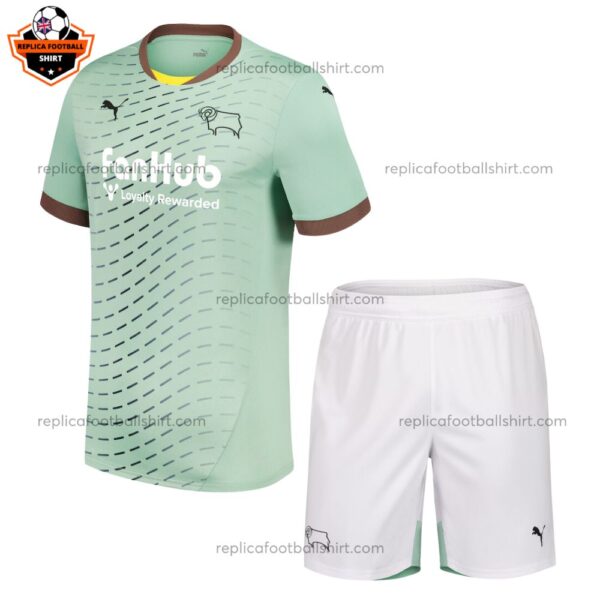 Derby County Away Kid Replica Kit 24/25 - front