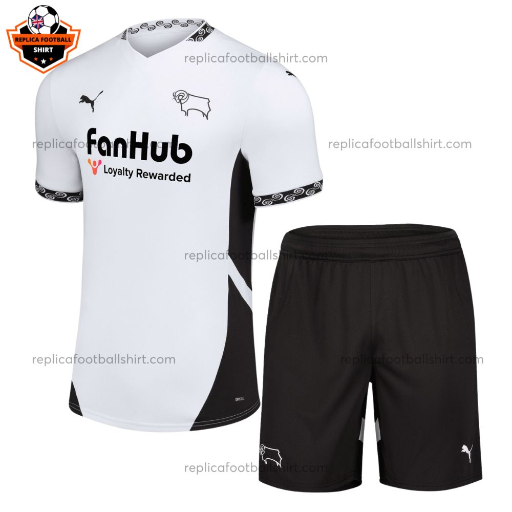 Derby County Home Kid Replica Kit 24/25 - front