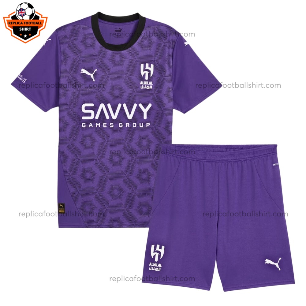 Al Hilal Third Kid Replica Kit 24/25 - front