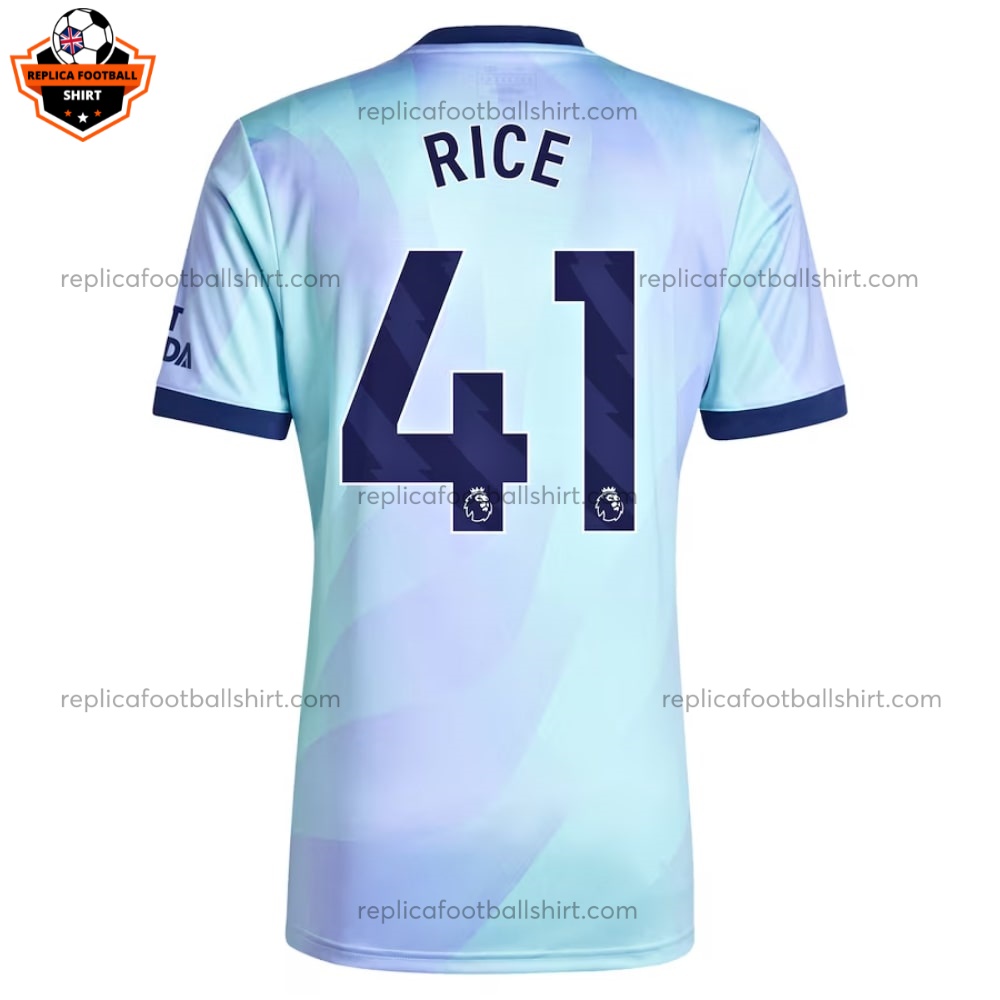 Arsenal Third Men Replica Shirt 2024 RICE 41 - Back View