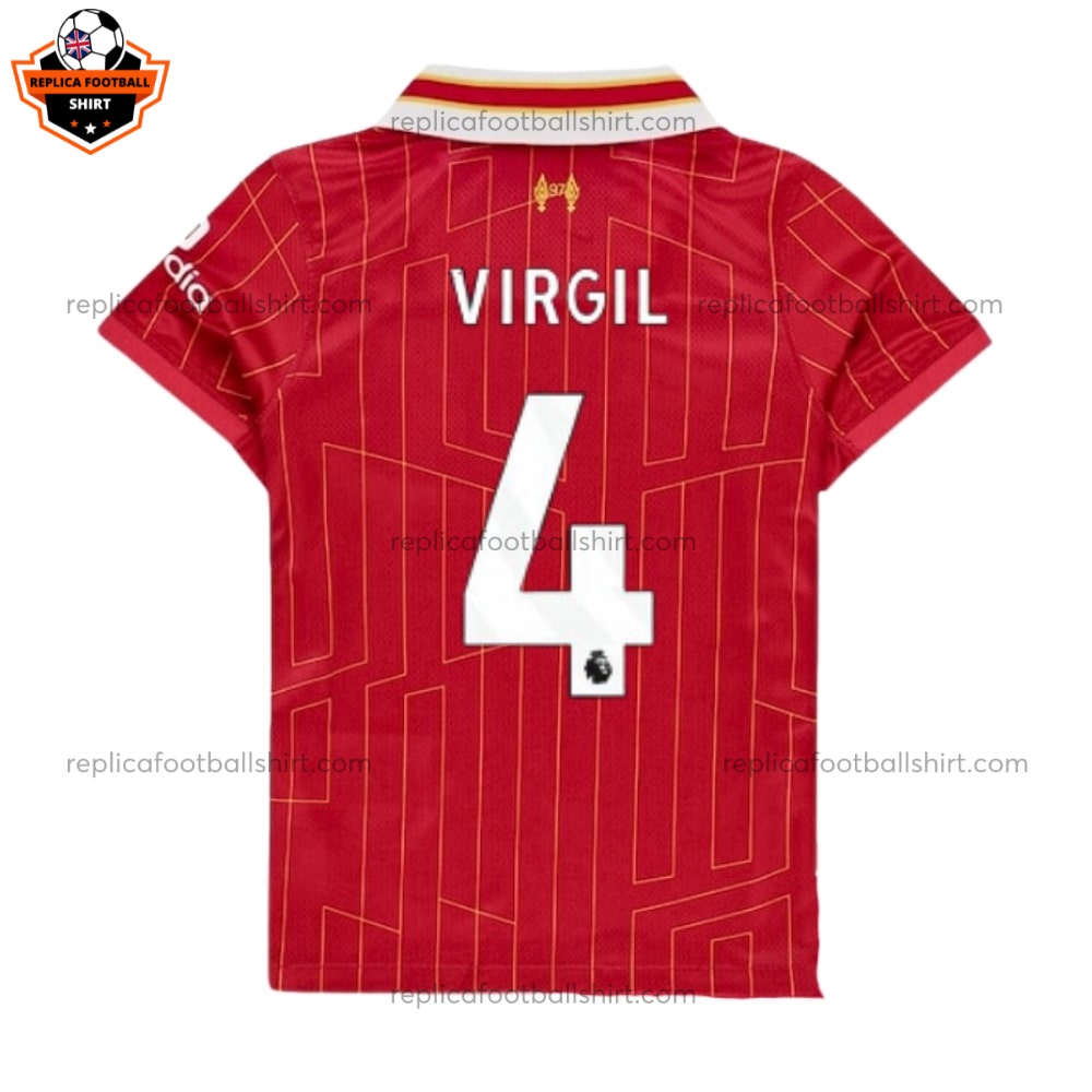 Liverpool VIRGIL 4 Home Kids Replica Kit 24/25