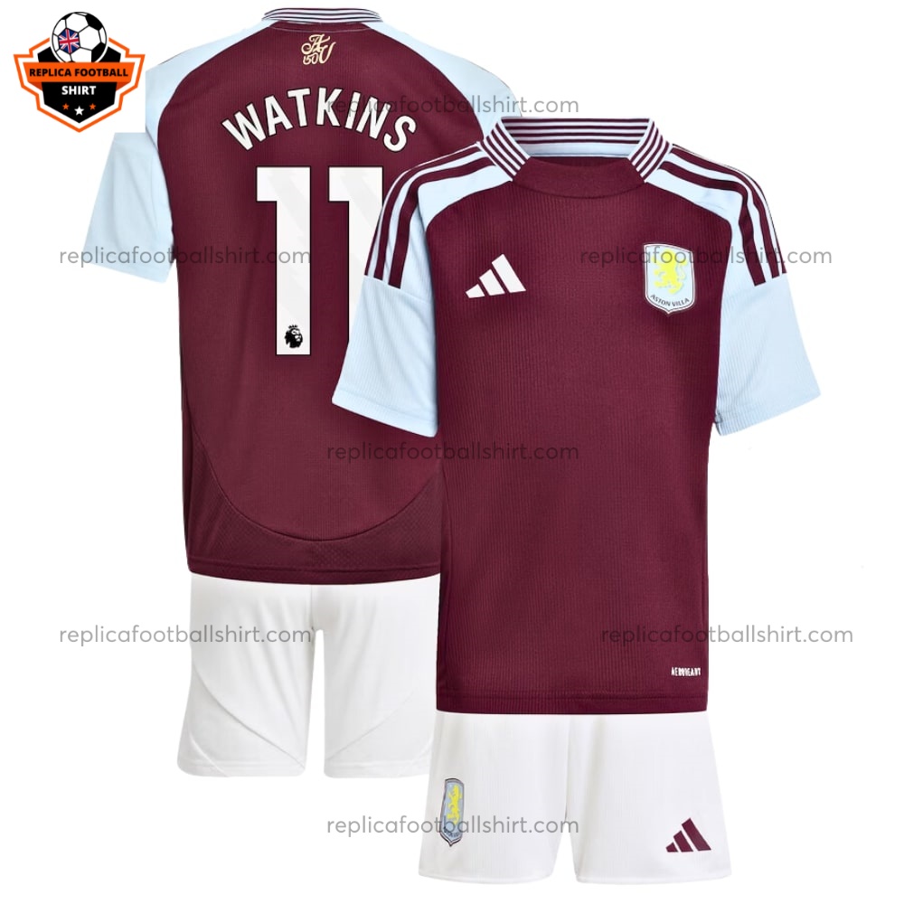 Aston Villa Home Kid Replica Kit 24/25 WATKINS 11