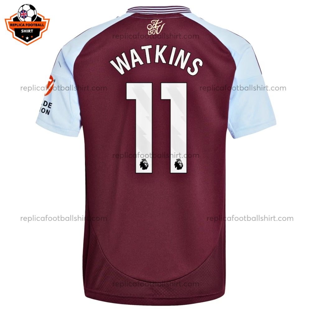 Aston Villa Home Replica Shirt 24/25 WATKINS 11 - Back View