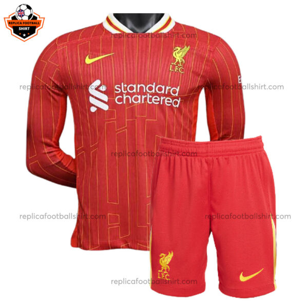 Liverpool Home Kids Replica Kit 24/25 Long Sleeve