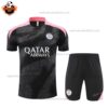 PSG Black Gray Training Kid Replica Kit 2024/25