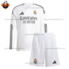 Real Madrid Home Kid Replica Kit 2024/25 Long Sleeve