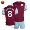 West Ham Ward-Prowse 8 Home Kid Replica Kit 24/25 - front