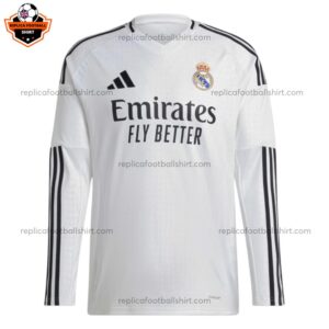 Real Madrid Home Men Replica Shirt 24/25 Long Sleeve