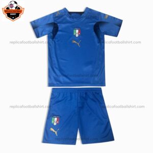 Retro Italy Home Kid Replica Football Kit 2006