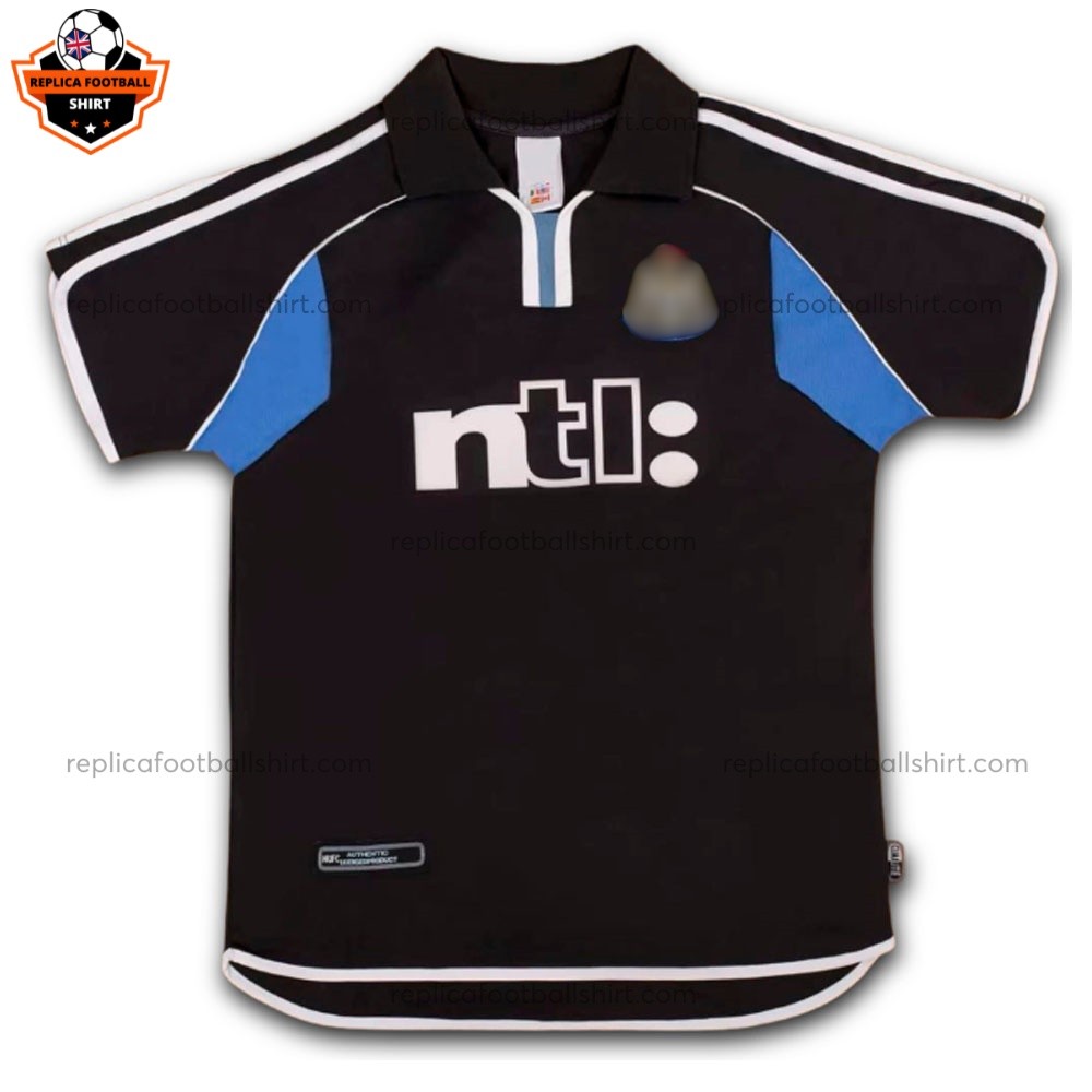 Retro Newcastle Away Men Replica Football Shirt 2001-02