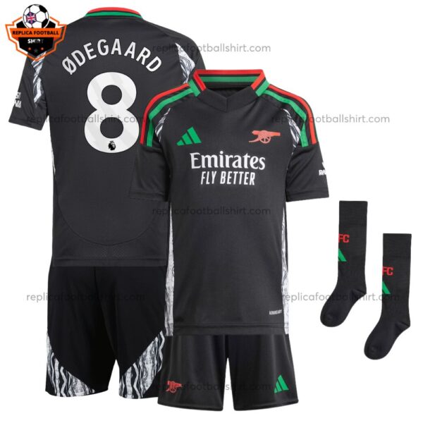 Arsenal Away Kid Replica Kit ODEGAARD 8 Printed