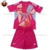 Arsenal Pink Goalkeeper Kid Replica Kit 24/25