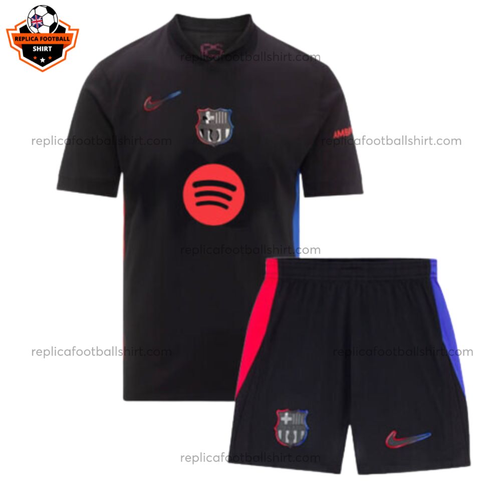 Barcelona Away Kid Replica Kit 2024/25 - front