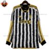 Juventus Home Replica Shirt Long Sleeve