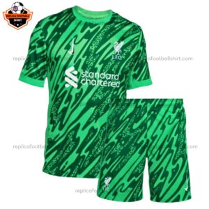 Liverpool Goalkeeper Green Kid Replica Kit 24/25