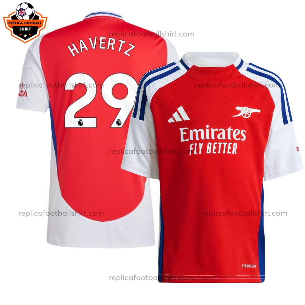 Arsenal Home Men Replica Shirt 2024 HAVERTZ 29 - Front View