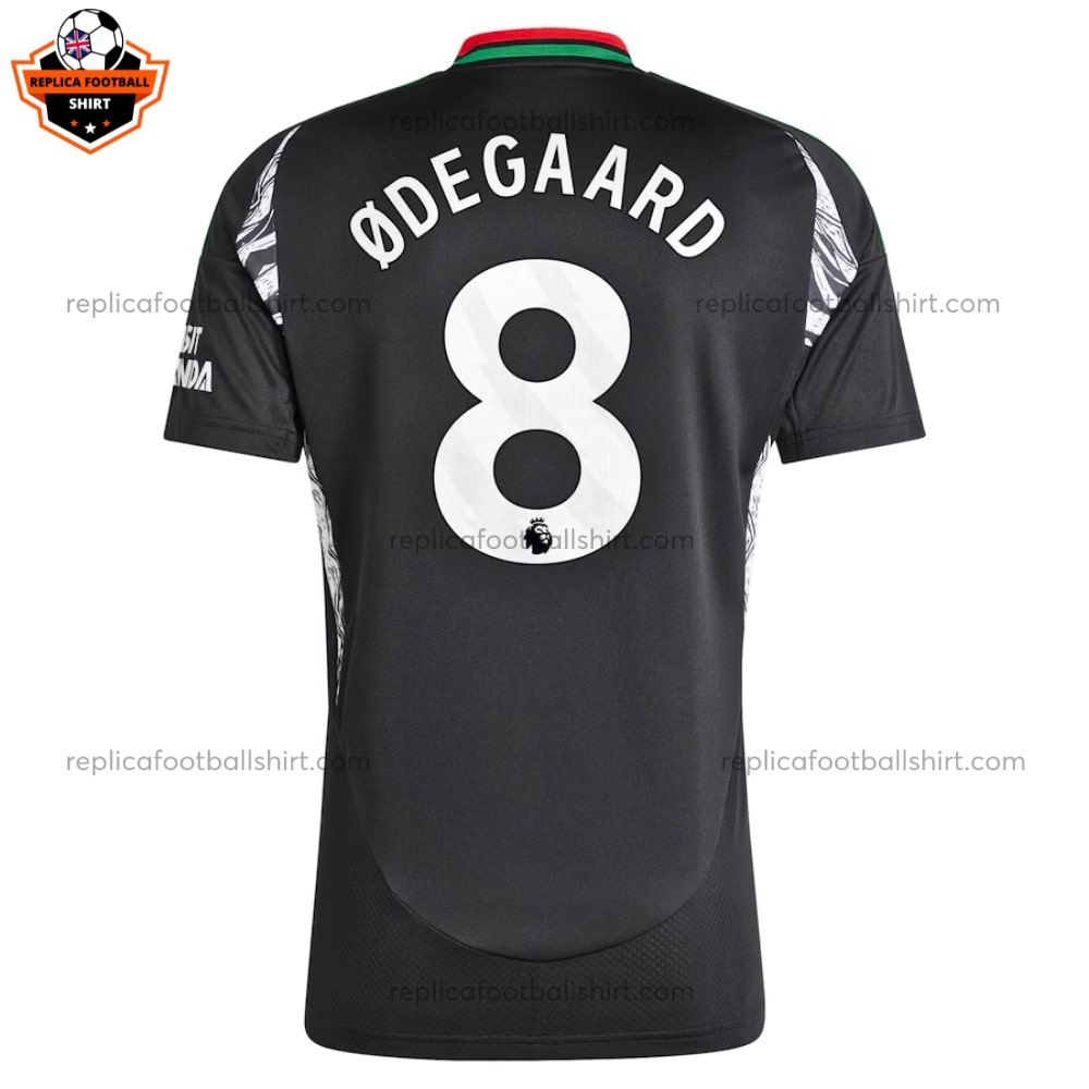 Arsenal Away Men Replica Shirt 2024 ODEGAARD 8 - Back View