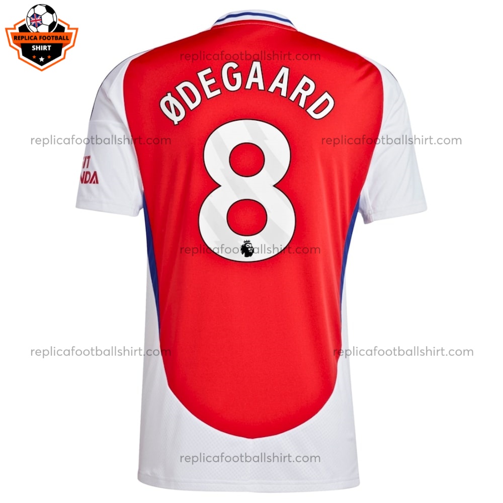 Arsenal Home Men Replica Shirt 2024 ODEGAARD 8 - Back View