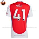 Arsenal Home Men Replica Football Shirt 2024 RICE 41 Printed