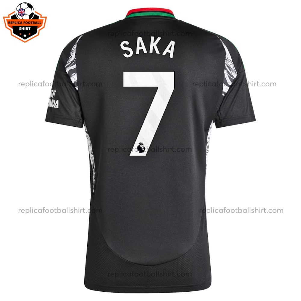 Arsenal Away Men Replica Shirt 2024 Saka 7 - Back View