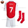 Arsenal Home Kid Replica Kit 24/25 SAKA 7 Printed