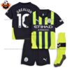 Man City Away Kid Replica Kit 24/25 Grealish 10 Printed - front