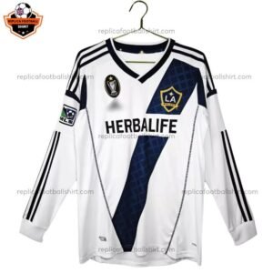 Retro LA Galaxy Long Sleeve Home Men Replica Football Shirt 2012