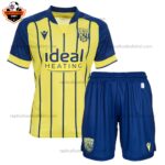 West Bromwich Away Navy Kid Replica Football Kit 2024/25
