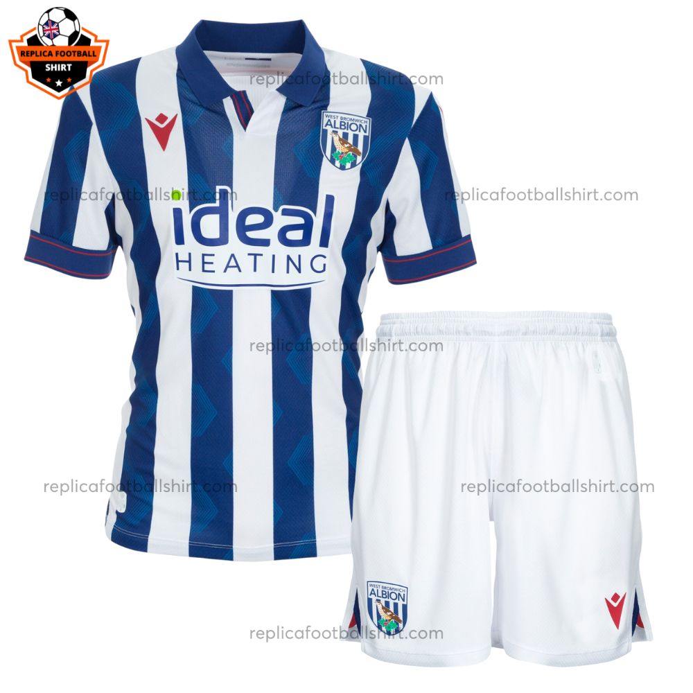 West Bromwich Home Kids Replica Kit 2024/25 - front