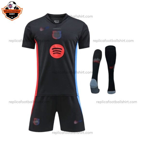 Barcelona Away Kid Replica Football Kit 2024/25 Front View