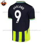Manchester City Away Men Replica Football Shirt 24/25 HAALAND 9 Printed