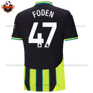 Man City Foden 47 Away Men Replica Shirt 24/25 - Back View