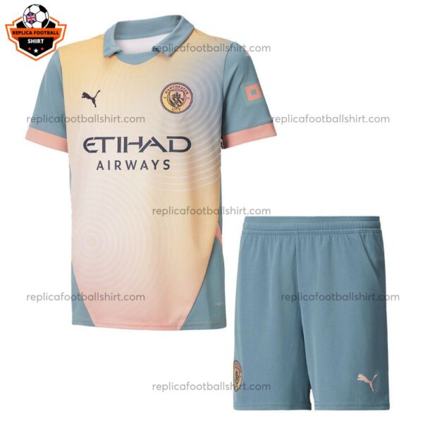 Man City Fourth Kid Replica Football Kit 24/25