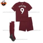 Manchester City Third Kid Replica Football Kit 24/25 HAALAND 9 Printed