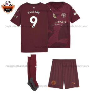 Man City Third Kids Replica Kit 24/25 Haaland 9